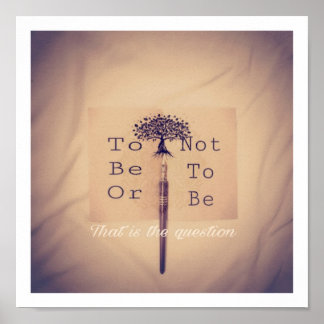 Zu sein oder nicht poster