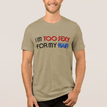 Zu sexy für Haar Herren Tri-Blend T-