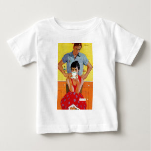Zu spät bilden baby t-shirt