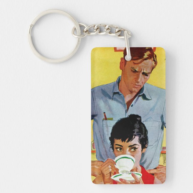 Zu spät bilden schlüsselanhänger (Vorderseite)