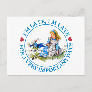 ZU SPÄT BIN ICH ZU EINEM SEHR WICHTIGEN DATUM VERS POSTKARTE