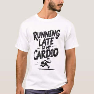 Zu spät kommen ist mein Cardio T-Shirt