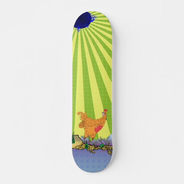 Zu spät Skateboard Alte Schule (Vorne)