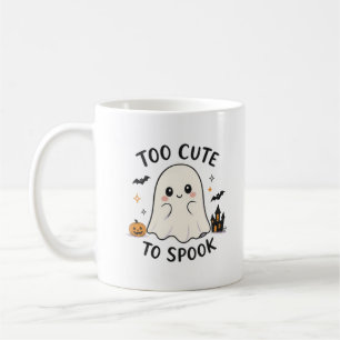 Zu süß, um als Halloween-Geist zu erschrecken Illu Kaffeetasse