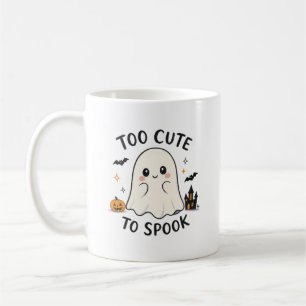 Zu süß, um als Halloween-Geist zu erschrecken Illu Kaffeetasse