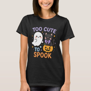 Zu süß, um Geist Katzen Halloween-Shirt für Mädche T-Shirt
