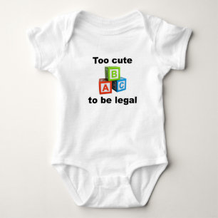 Zu süß um legal zu sein baby strampler