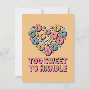 Zu süß zum Anfassen   Donut-Kinder Postkarte
