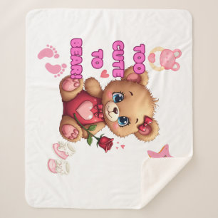 Zu süß zum Aushalten – Valentinstag-Teddy-Baby-Des Sherpadecke