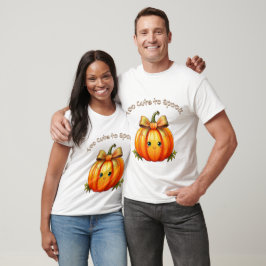 Zu süß zum Erschrecken – Kürbis-Halloween-Design T-Shirt