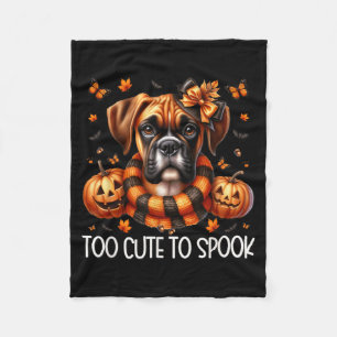 Zu süß zum Gruseln Grafik für Frauen Boxer Hund Fleecedecke