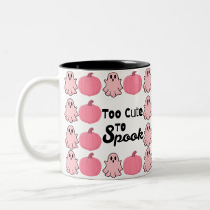 Zu süß zum Gruseln pink Halloween Zweifarbige Tasse