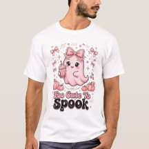 Zu süß zum Gruseln Rosa Gespenst Halloween-Shirt S
