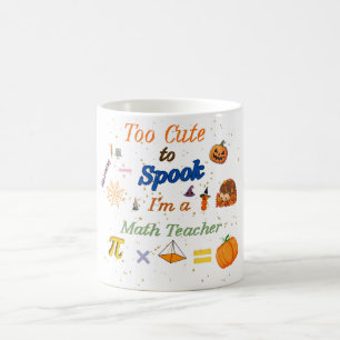 Zu süß zum Gruseln Süßer Geist Mathelehrer Hallowe Kaffeetasse