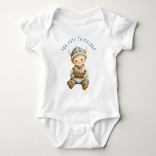 Zu süß zum Plündern   Wikingerbaby Baby Strampler