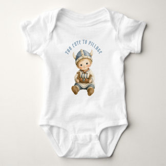 Zu süß zum Plündern | Wikingerbaby Baby Strampler
