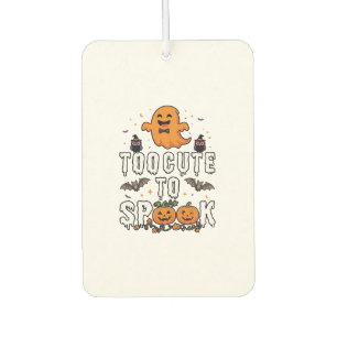 Zu süße Grusel Halloween Orange Geist Kürbisse Fle Autolufterfrischer