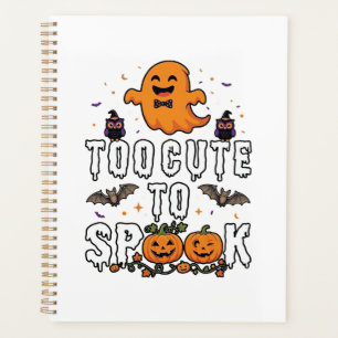 Zu süße Grusel-Halloween-Orangene Geister-Kürbisse Planer