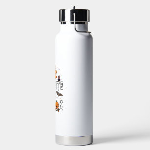 Zu süße Spuk-Halloween-Orange-Geister-Kürbisse-Fle Trinkflasche