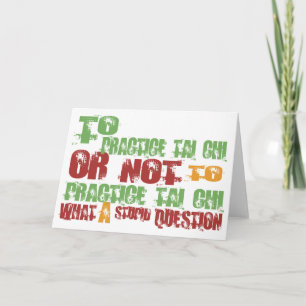 Zu Tai-Chi üben Karte