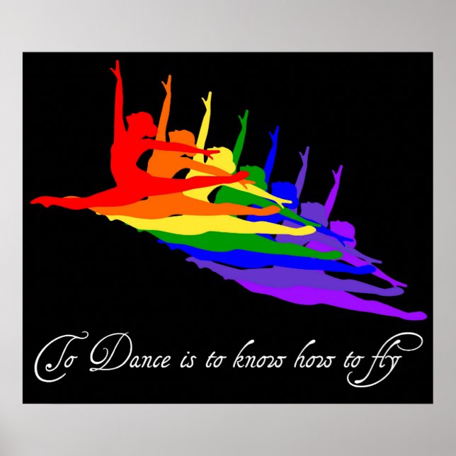 Zu tanzen ist zu wissen, wie man fliegen drucken / poster (Vorne)