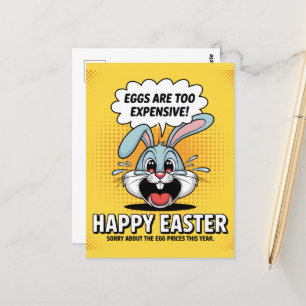 Zu teuer beim Zähneputzen der Ostersonneneier Postkarte
