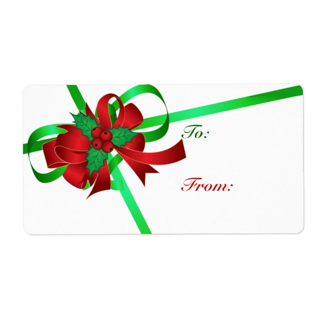Zu und von Weihnachts-Geschenketiketten (Vorne)