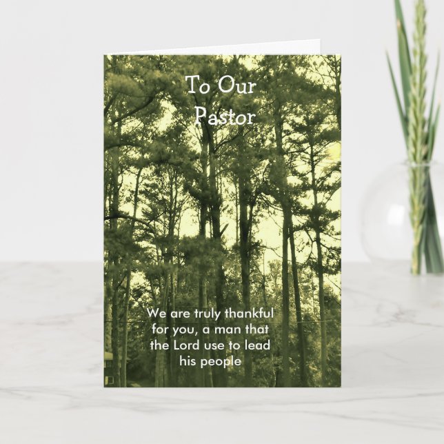 zu unserem Pfarrer Dankeskarte (Vorderseite)