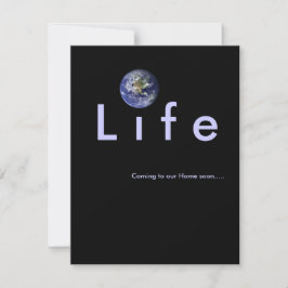 Zu unserem Zuhause bald kommen: Babypartyeinladung Einladung