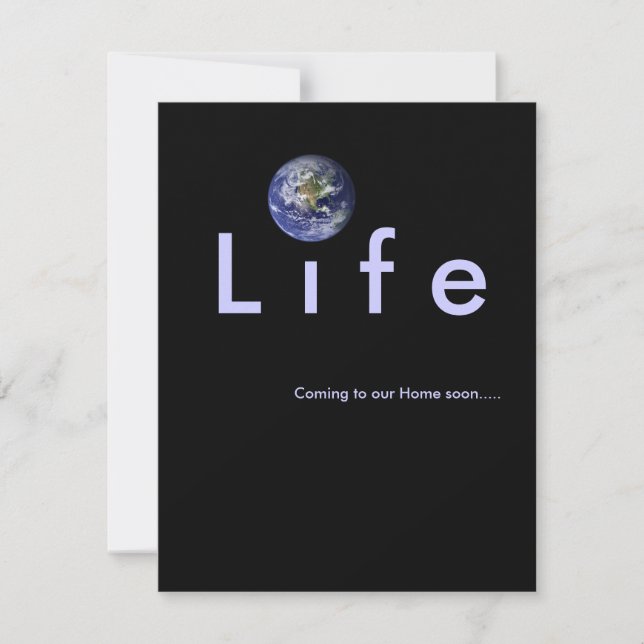 Zu unserem Zuhause bald kommen: Babypartyeinladung Einladung (Vorderseite)