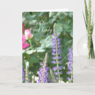 zu unserer First Lady Karte
