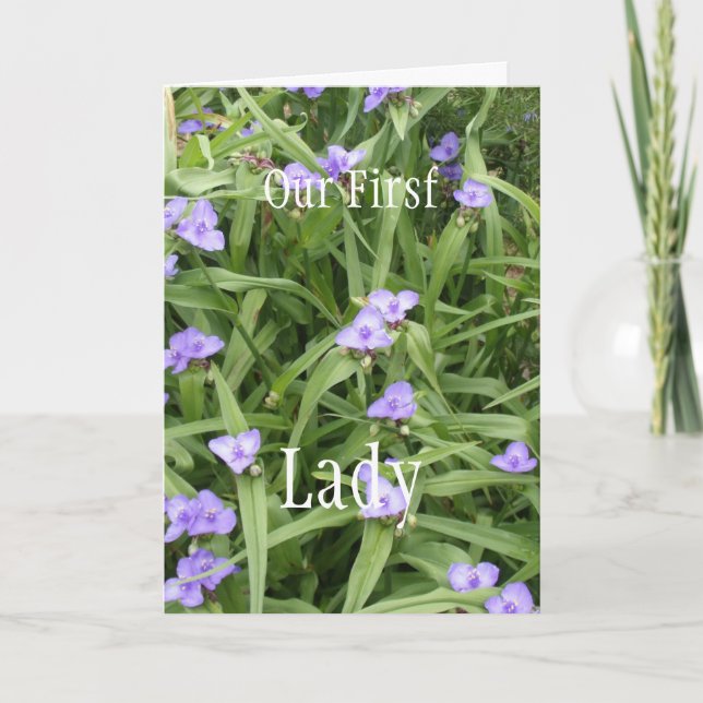 zu unserer First Lady Karte (Vorderseite)