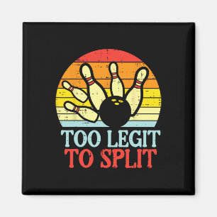 Zu verblassen, um Bowling-Team Retro Bowler Women Magnet