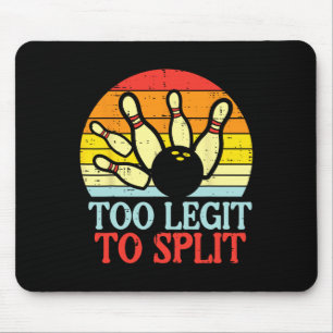 Zu verblassen, um Bowling-Team Retro Bowler Women Mousepad
