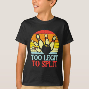 Zu verblassen, um Bowling-Team Retro Bowler Women  T-Shirt