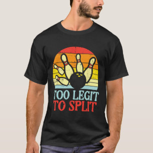 Zu verblassen, um Bowling-Team Retro Bowler Women T-Shirt