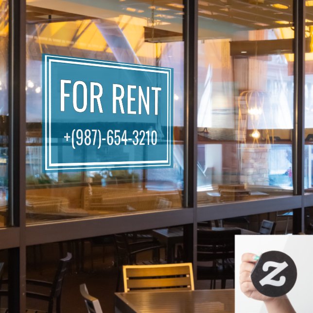 Zu vermieten Entfernbares Fensterklebe-Schild Fensteraufkleber (Restaurantfenster)