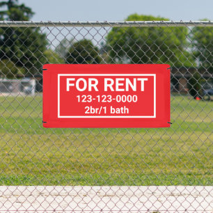 ZU VERMIETEN-SCHILD-BANNER BANNER