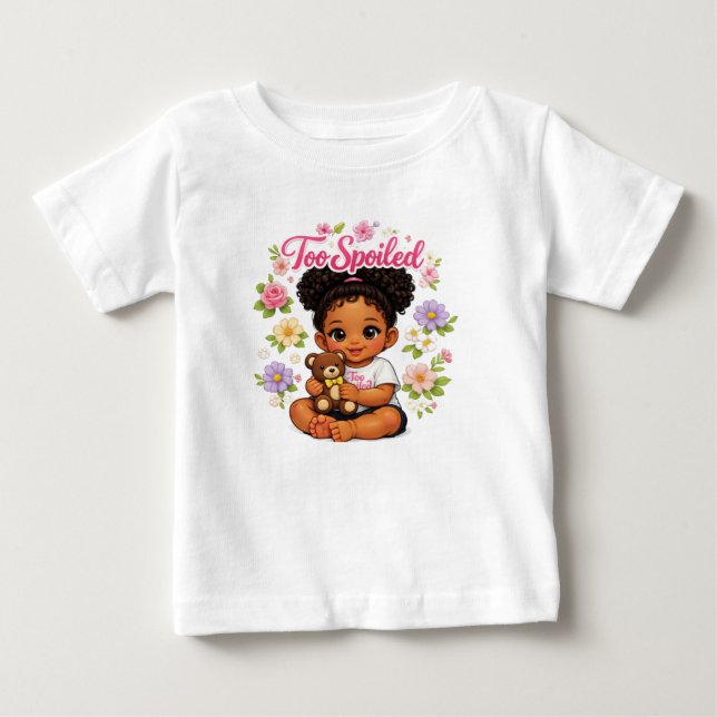 Zu verwöhnt! baby t-shirt (Vorderseite)