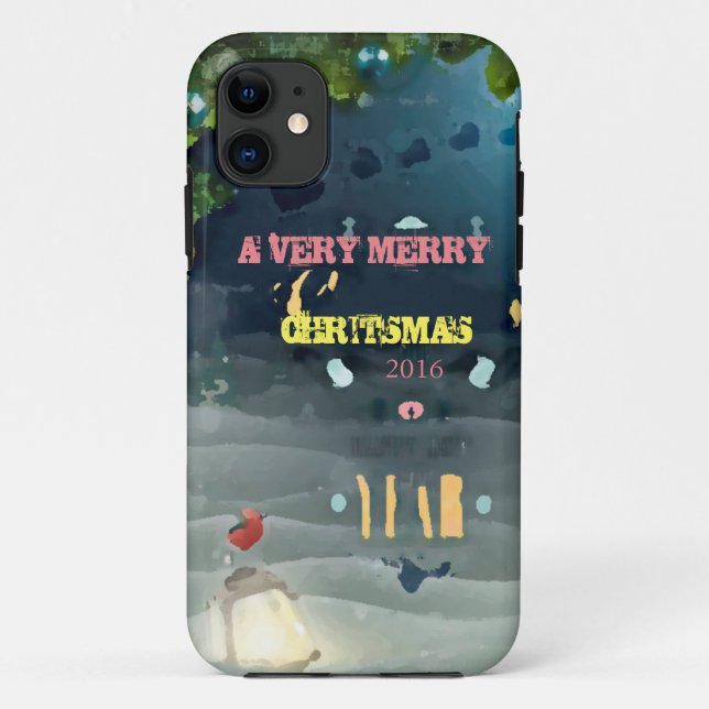 Zu very Merry Christmas_2016 Case-Mate iPhone Hülle (Rückseite)