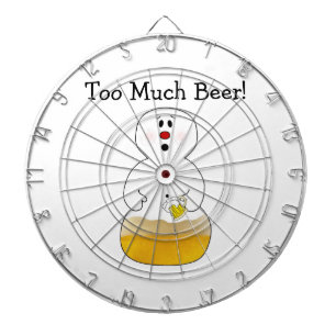 Zu viel Bier Dartboard Dartscheibe