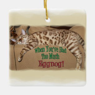 ZU VIEL EIERPUNSCH! KERAMIKORNAMENT