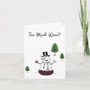 Zu viel feiertagskarte