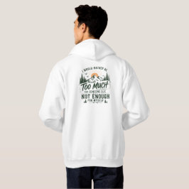 Zu viel für dich Herren Hoodie Sweatshirt
