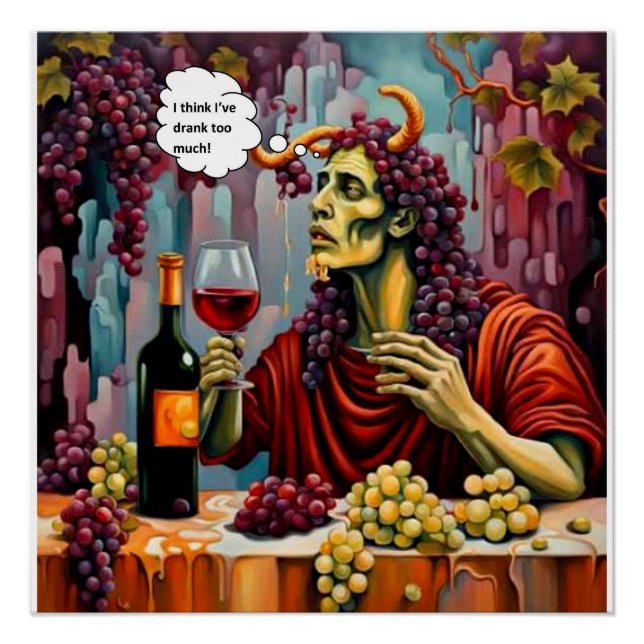 Zu viel getrunken poster (Vorderseite)