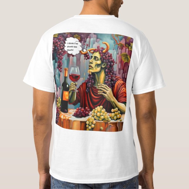 Zu viel getrunken T-Shirt (Rückseite)