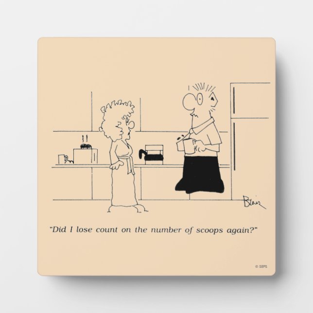 Zu viel Kaffee Fotoplatte (Vorderseite)