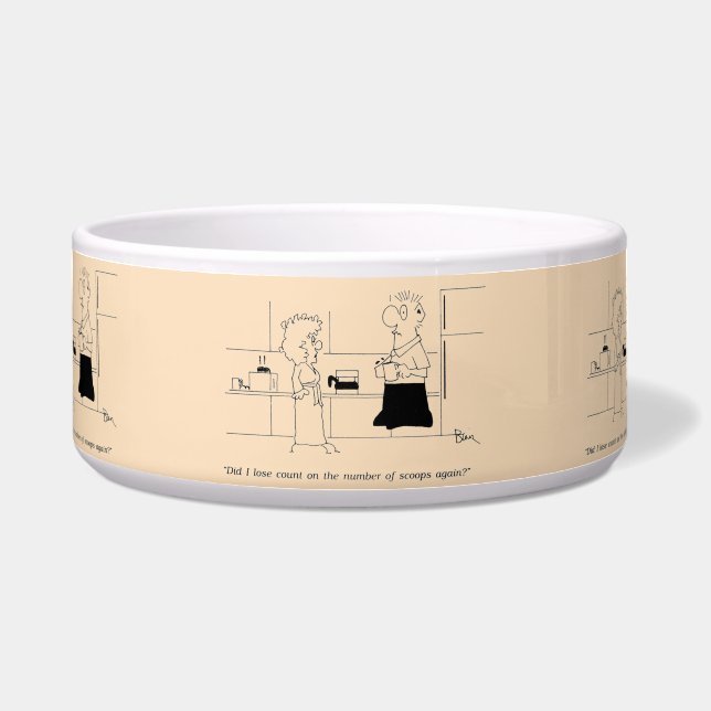 Zu viel Kaffee Napf (Vorderseite)