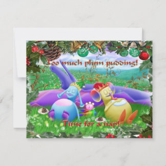 Zu viel Pflaumenpudding!