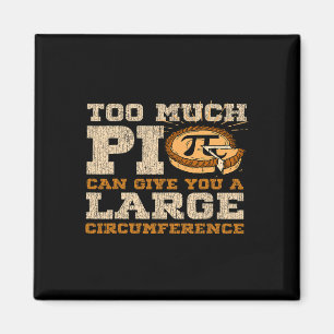 Zu viel Pi Day Math Lovers 3.14 Nerdy Symbols 1 Magnet